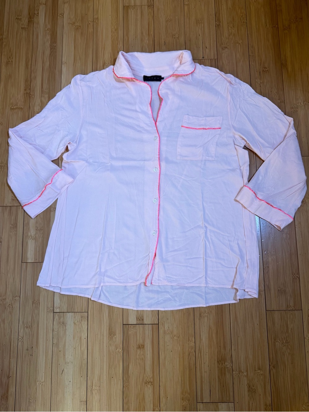 Hatch Pajama Set Pink Two Piece Top & Bottom Hatch Size 1 / 4-6 / S - Picture 3 of 12